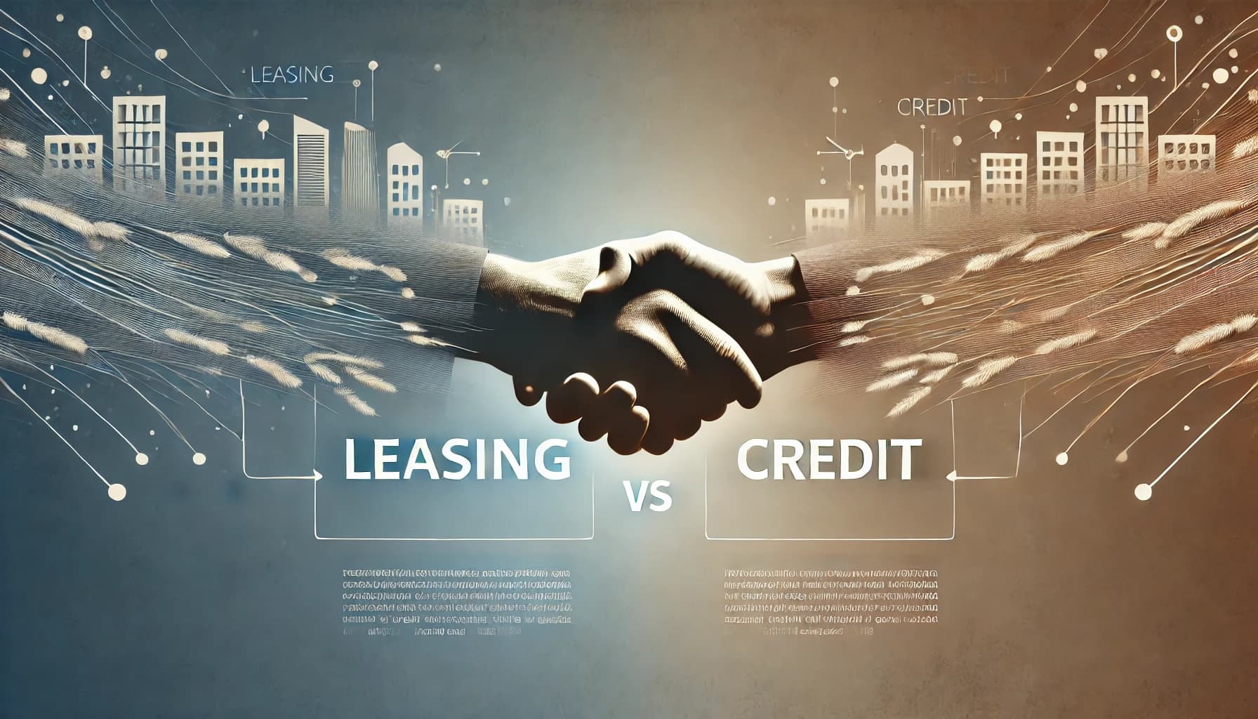 Imagen comparativa de arrendamiento financiero y crédito empresarial
